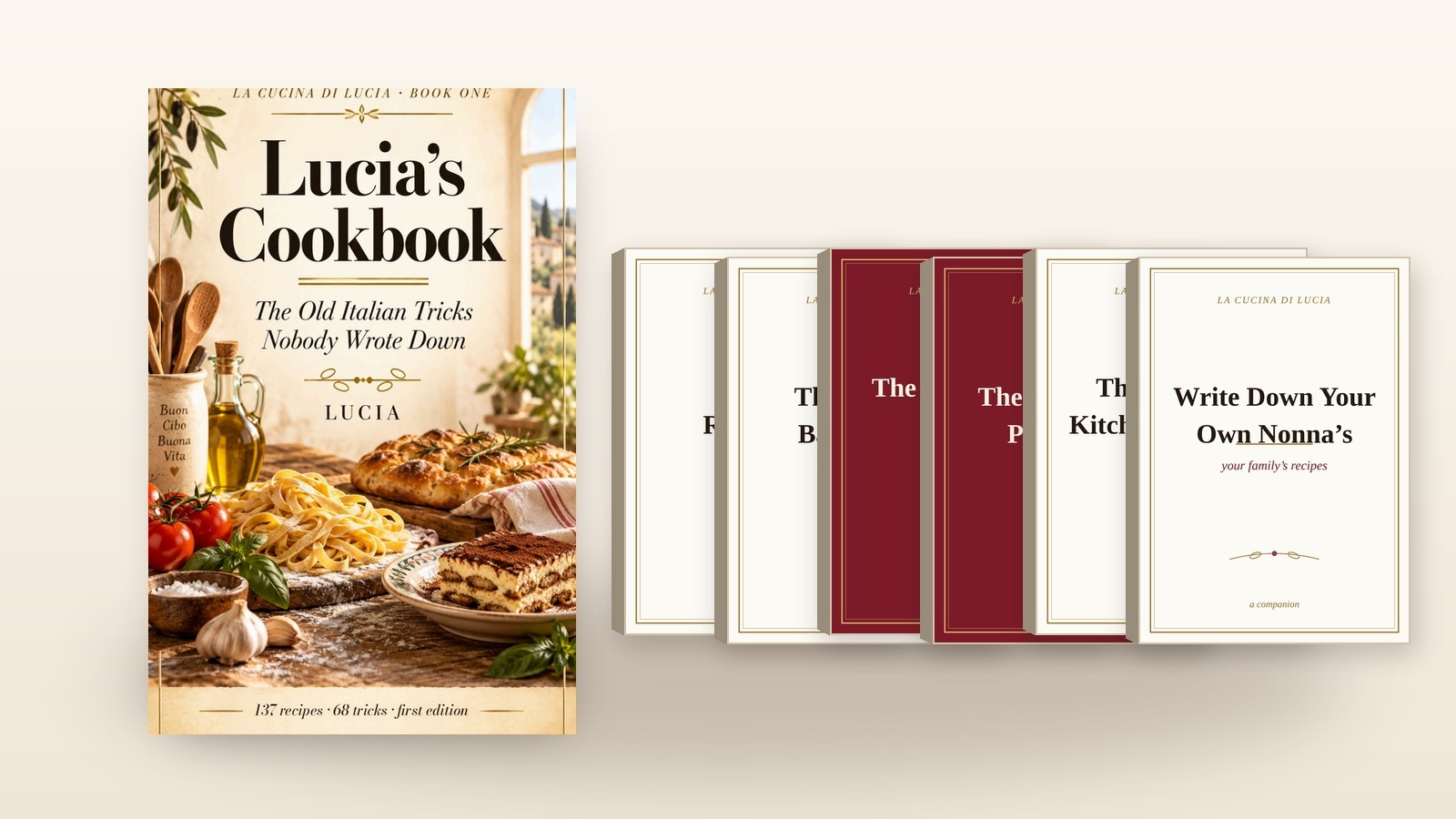 Lucia's Cookbook and all seven companions
